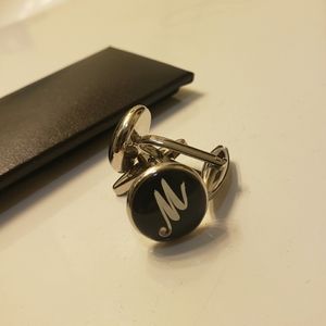 Men's Initial M Cufflinks